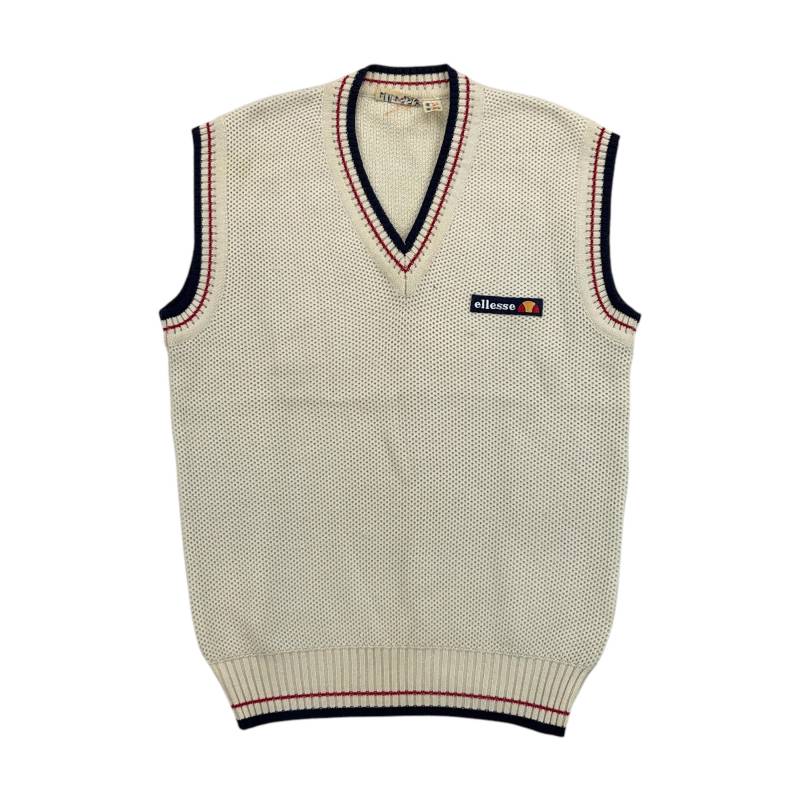 Vintage Ellesse 80Er Jahre Weste - Medium Size Männer Pullunder von aloisstudio