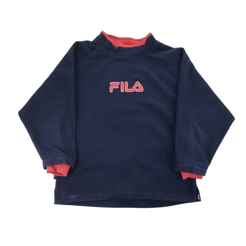 Vintage Fila Spellout Fleece Pullover - Kleine Größe Männer Männlich Sweatshirt Gebraucht von aloisstudio