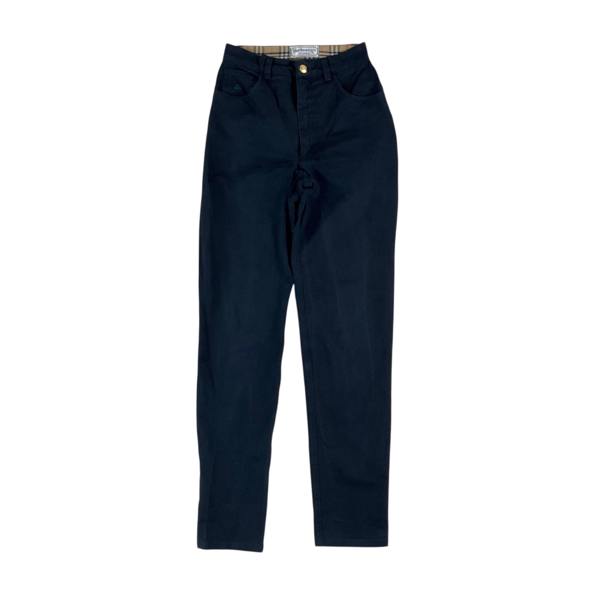 Vintage Frauen 90Er Jahre Burberry Hose - W27 L28 Fit Größe Damen Gebrauchte Unterseiten von aloisstudio