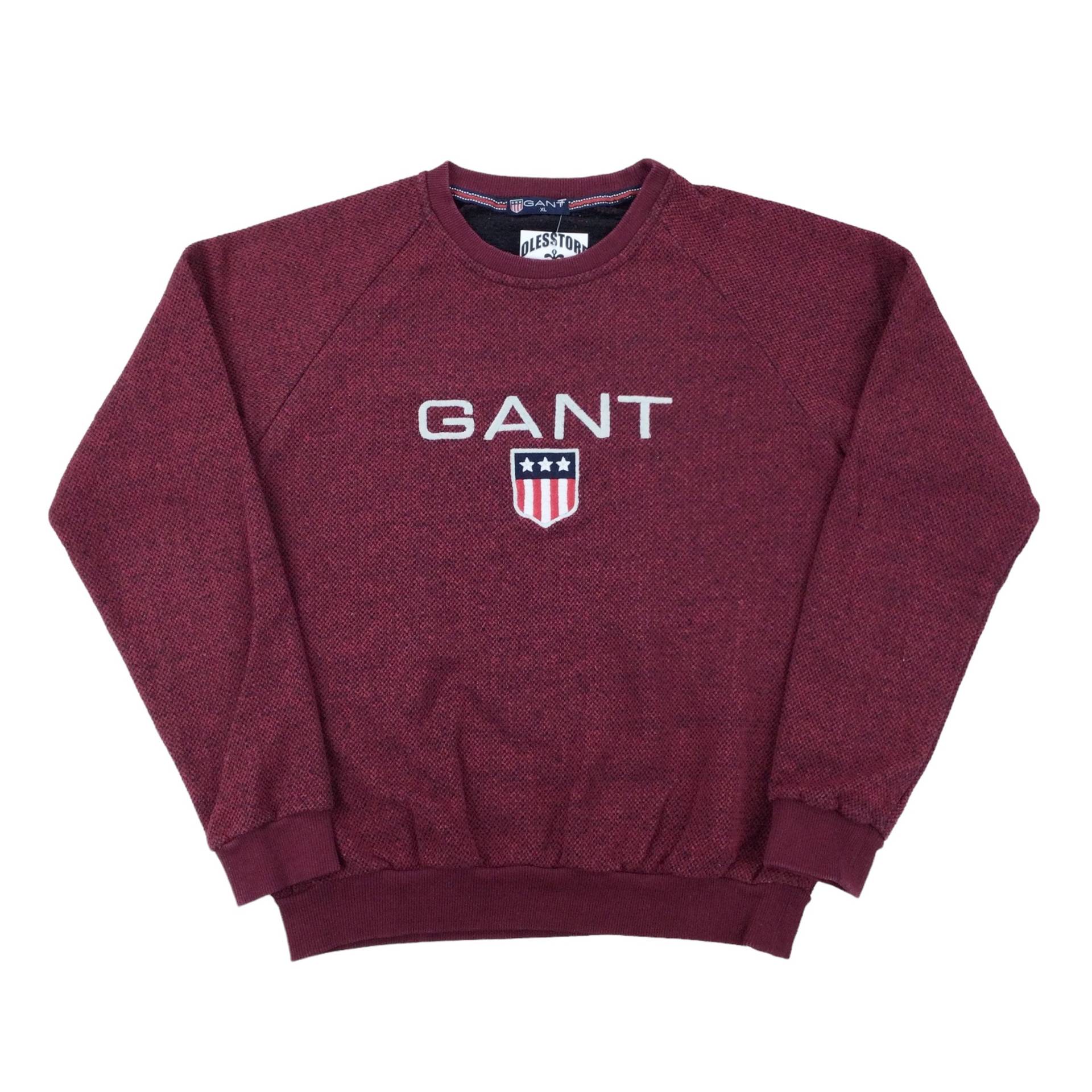 Vintage Gant Spellout Sweatshirt - Mittlere Größe Männer Pullover Gebraucht von aloisstudio