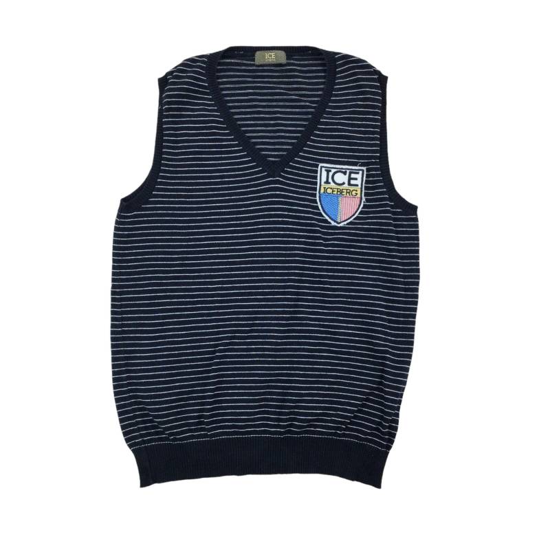 Vintage Ice Iceberg Weste - Mittlerer Männer Pullunder Männerpullover Gebraucht Sleveless von aloisstudio