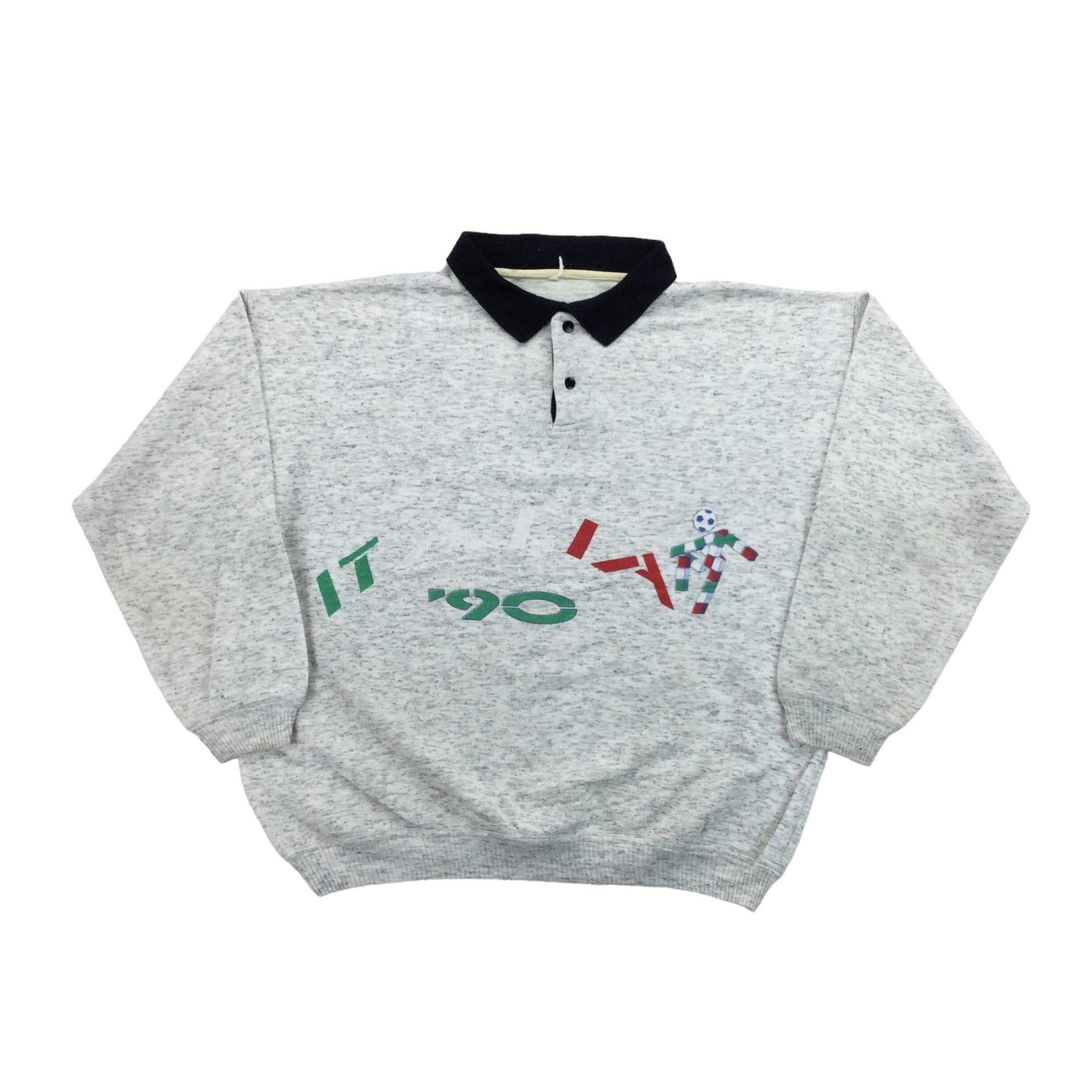 Vintage Italia 1990 Sweatshirt - Mittelgroß Männer Pullover Gebraucht von aloisstudio