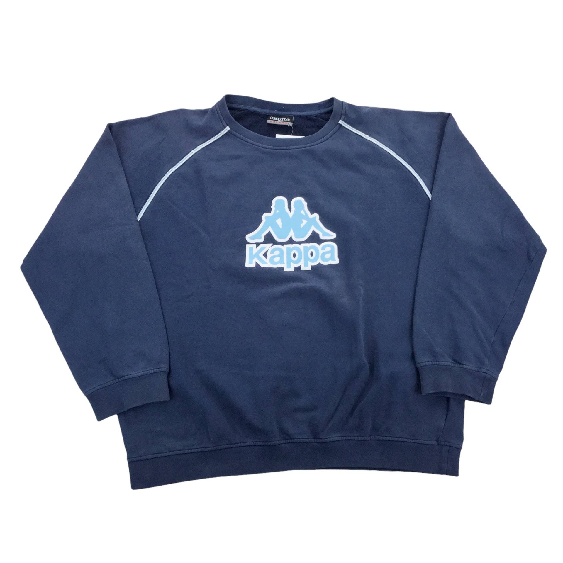 Vintage Kappa Big Logo Sweatshirt - Xxl Männer Pullover Änlicher Gebraucht von aloisstudio