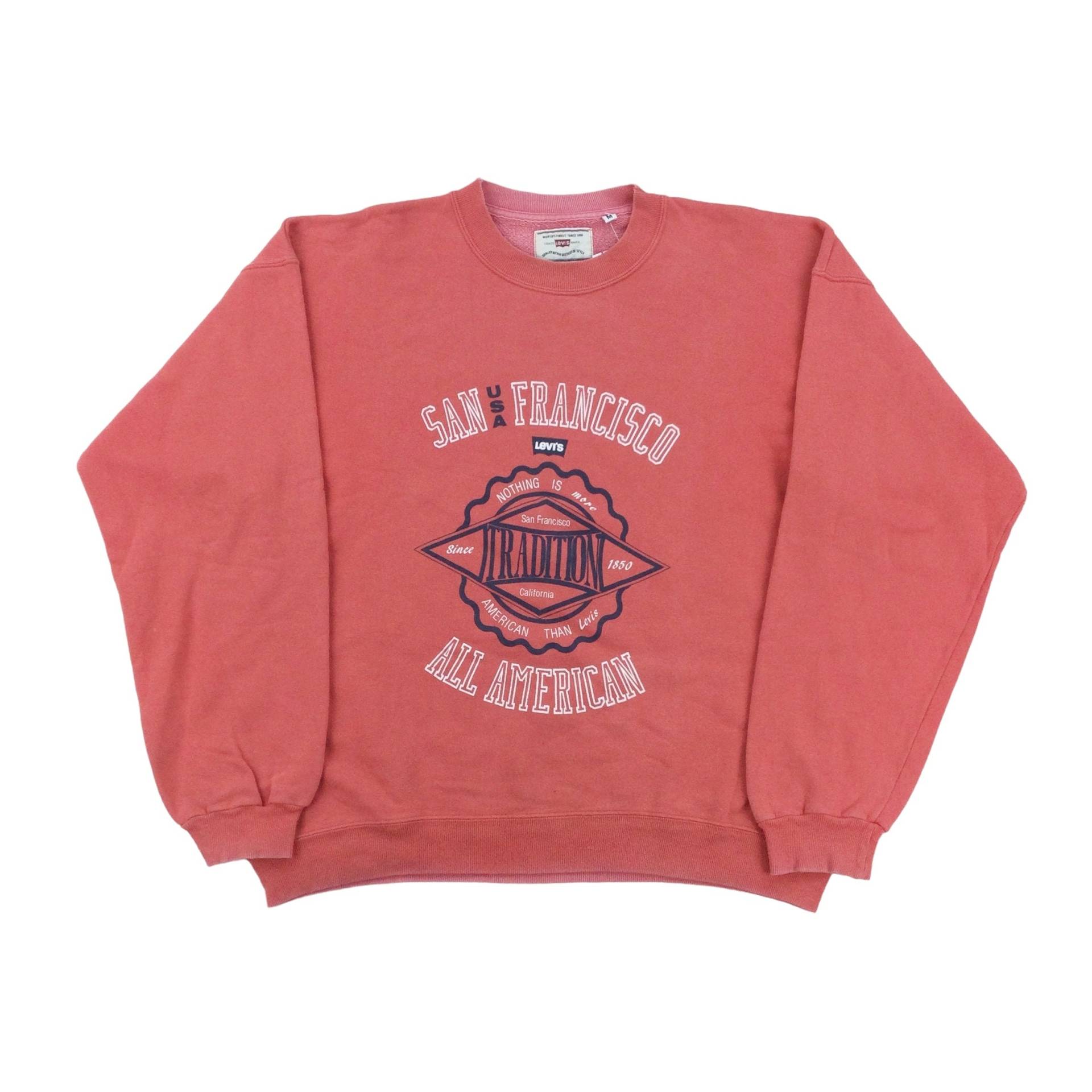 Vintage Levi's 90Er Jahre San Francisco Sweatshirt - Mittlere Größe Männer Pullover Männlich Gebraucht von aloisstudio