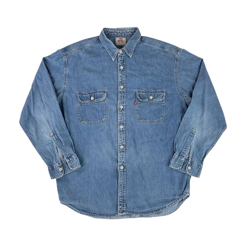 Vintage Levi's 90S Jeans Hemd - Xl Größe Männer Top Männlich Gebrauchtes Business von aloisstudio