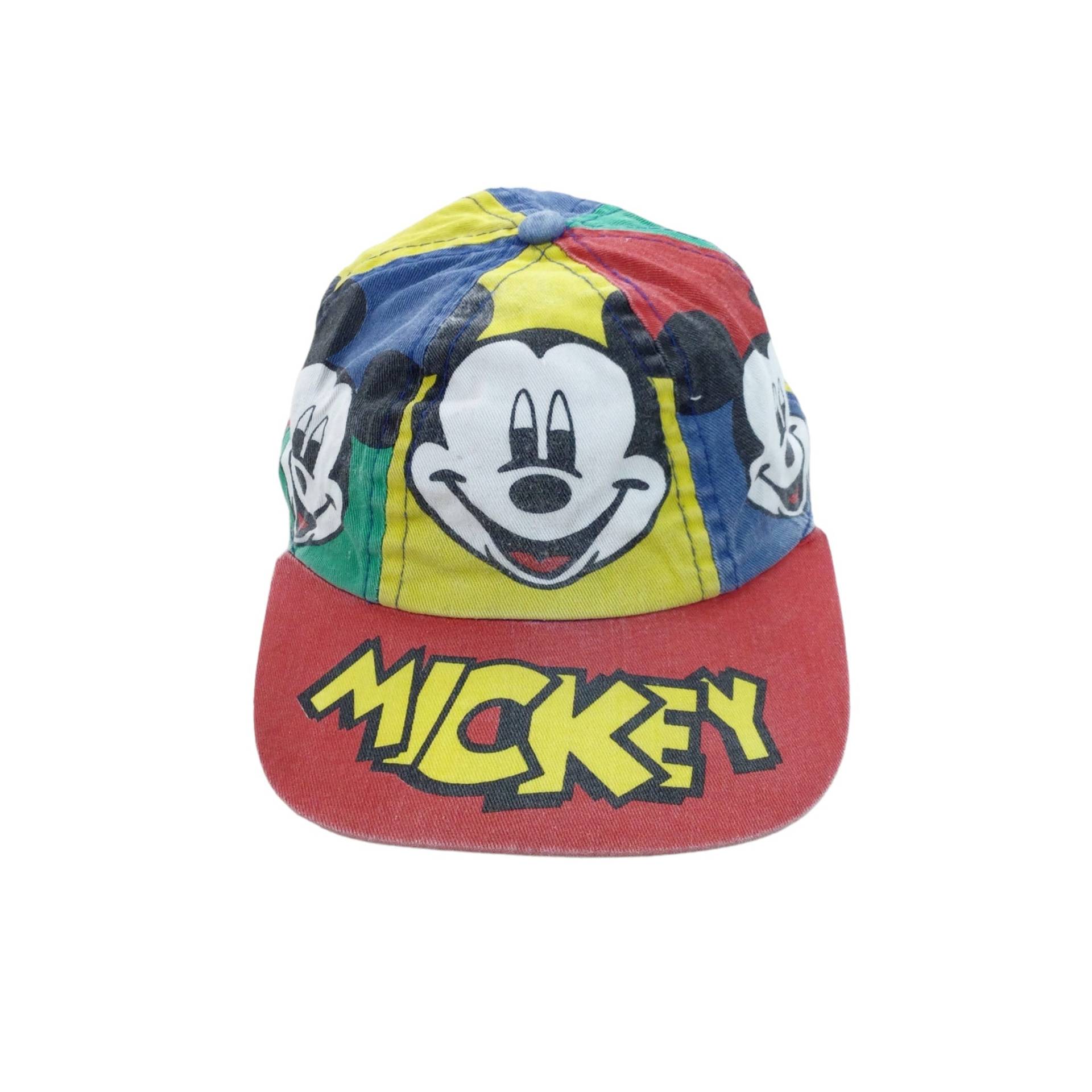 Vintage Mickey Mouse 90Er Mütze Herren Kopfbedeckung Male Cappy Gebraucht Head von aloisstudio