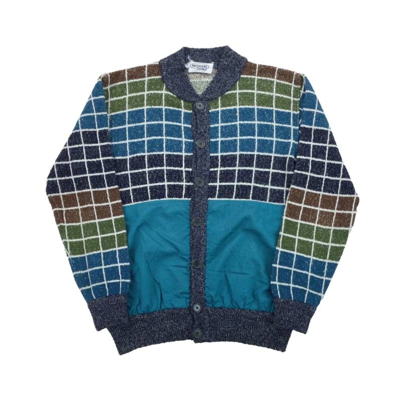 Vintage Missoni 80Er Jahre Button Up Cardigan - Large Size Männer Pullover Männlich Gestrickter Gebraucht von aloisstudio