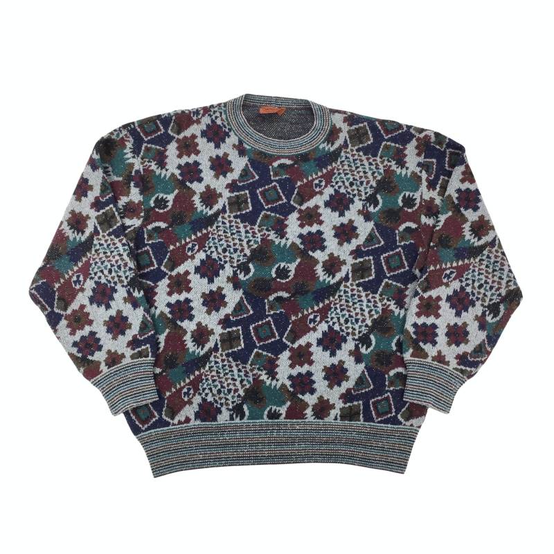 Vintage Missoni Woll Sweatshirt - Große Größe Männer Pullover Gebraucht von aloisstudio