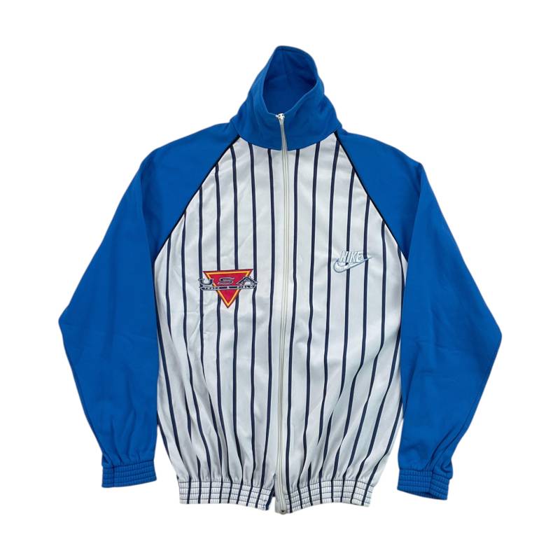 Vintage Nike 80Er Jahre Usa Leichtathletik Sportjacke - Mittlere Größe Männer Mantel Männerjacke Gebraucht von aloisstudio