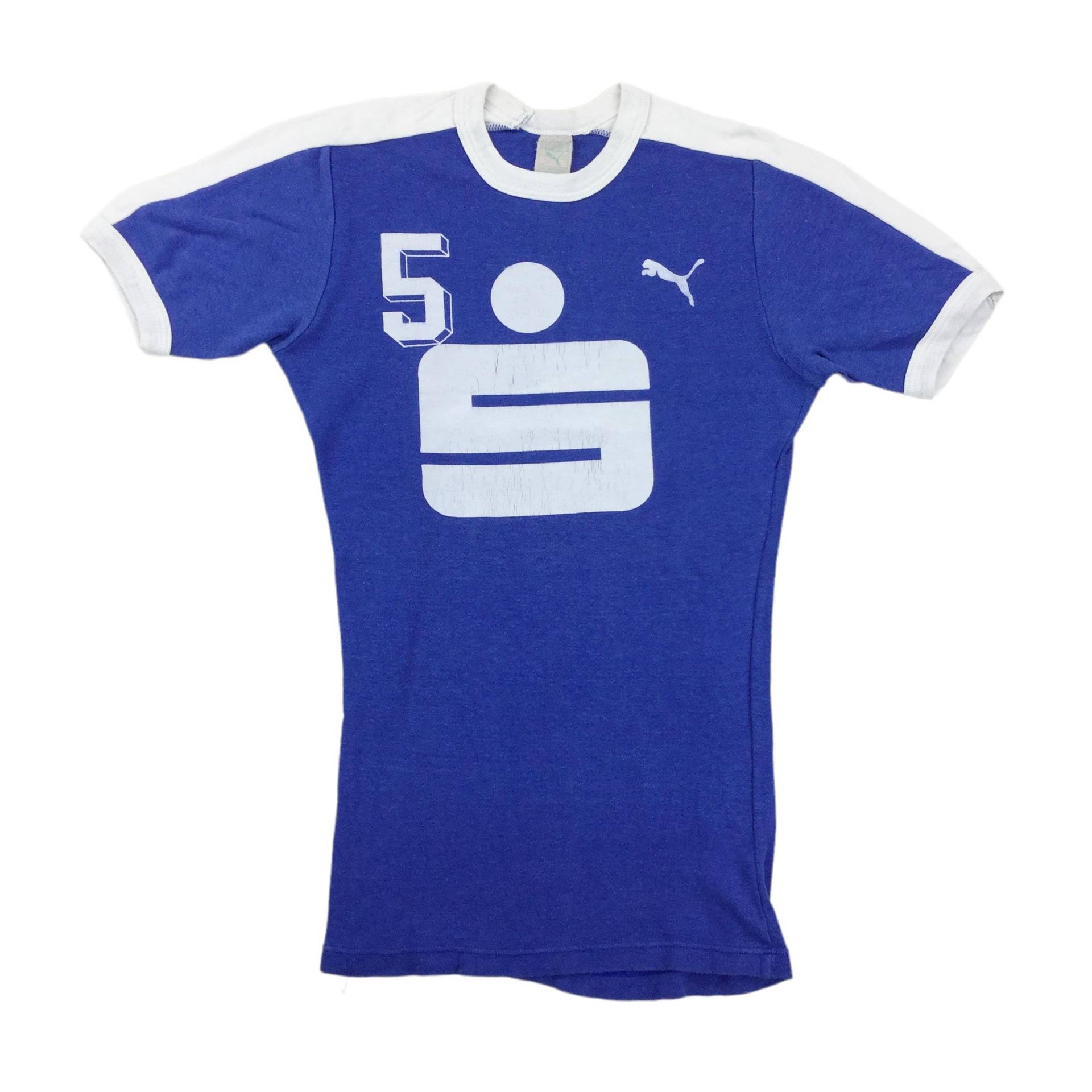 Vintage Puma 70Er Jahre Baumwolle T-Shirt - Xs Größe Herren Top 1850S Getragenes von aloisstudio