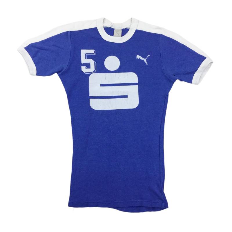 Vintage Puma 70Er Jahre Baumwolle T-Shirt - Xs Größe Herren Top 1850S Getragenes von aloisstudio