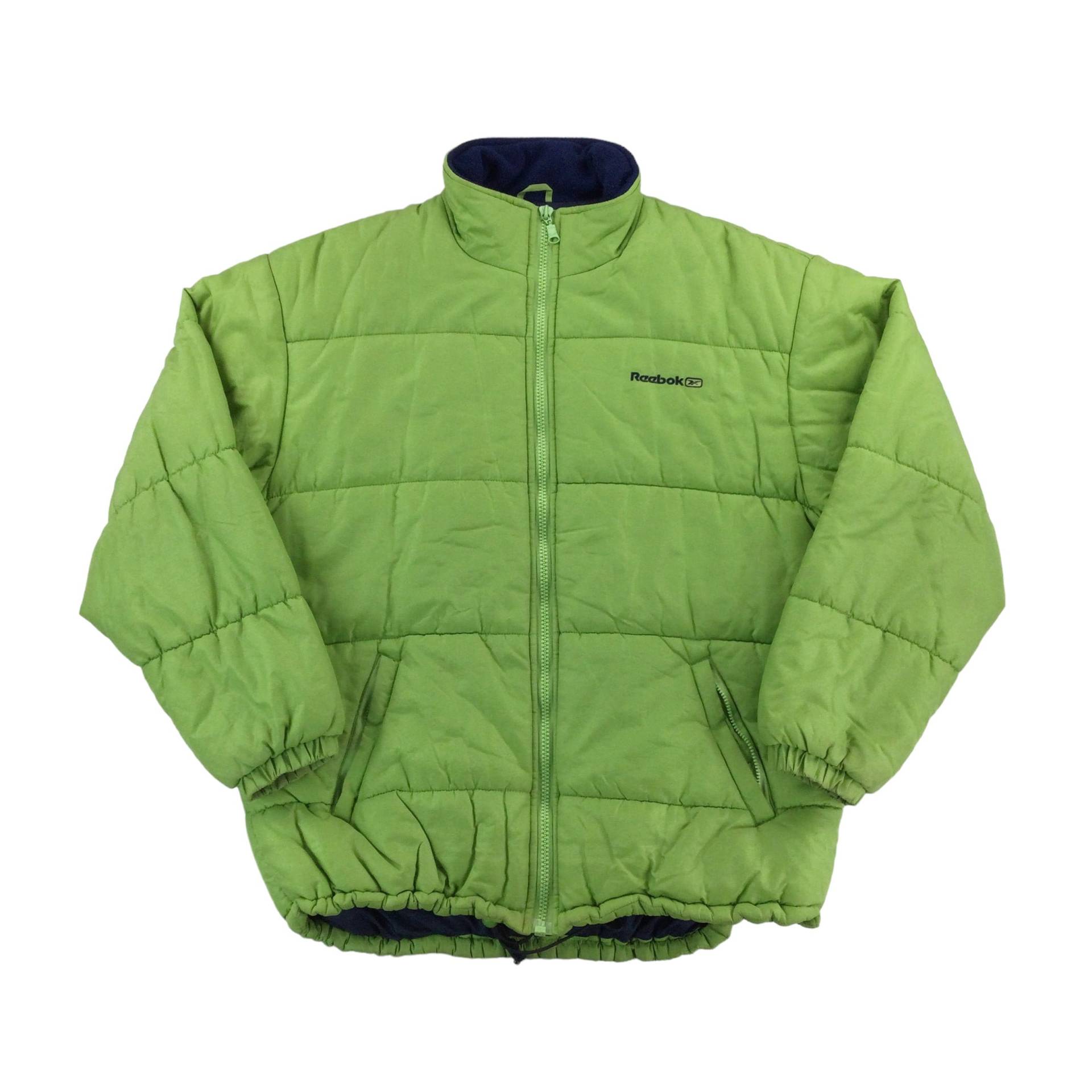 Vintage Reebok 90Er Jahre Puffer Jacke - Xl Größe Herren Winter Gebraucht Gepolsterte von aloisstudio