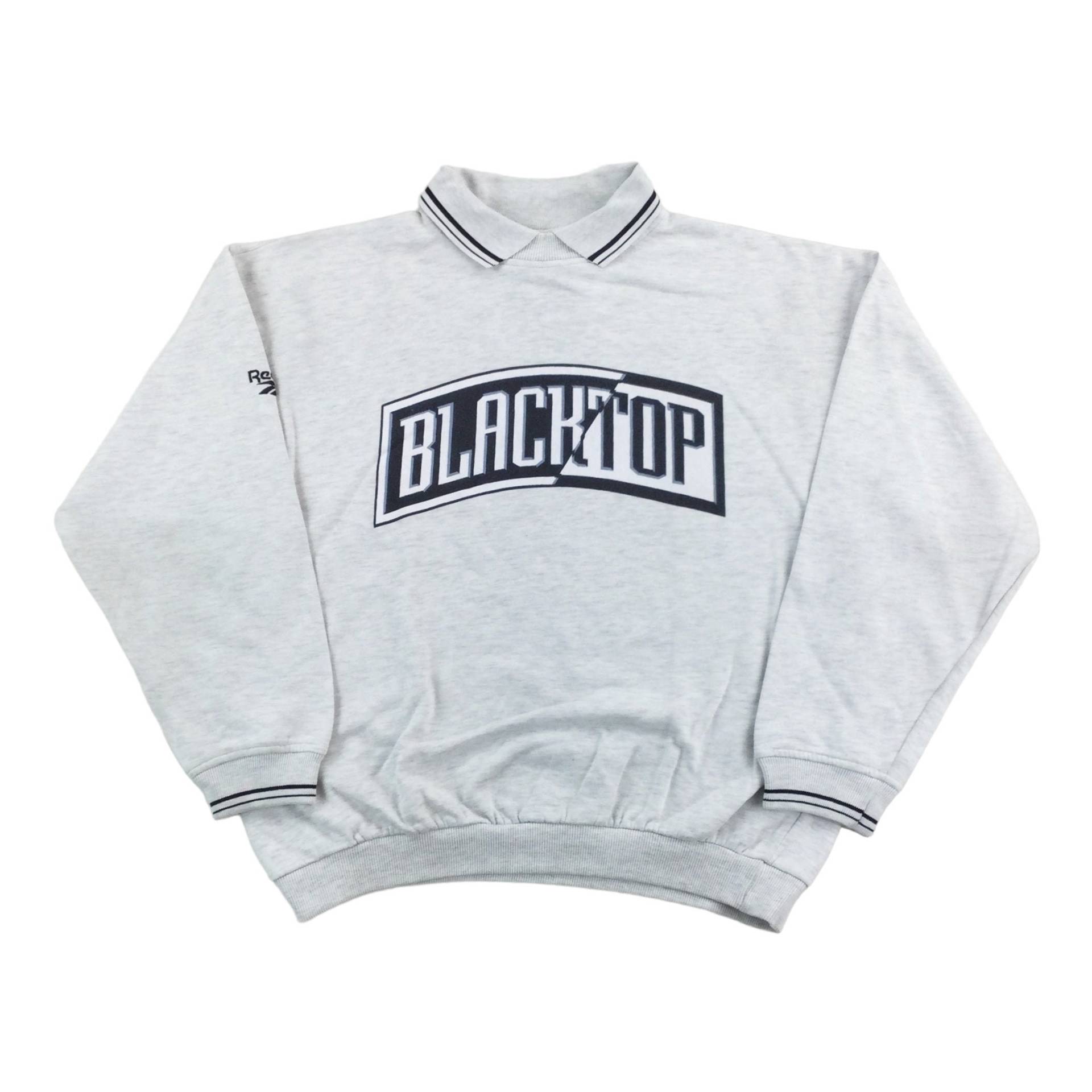 Vintage Reebok 90Er Jahre Blacktop Sweatshirt - Medium Männer Pullover Änlicher Gebraucht von aloisstudio