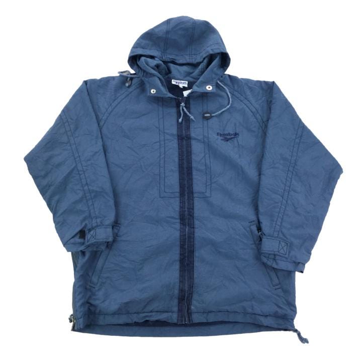 Vintage Reebok 90Er Jahre Jacke - Xl Größe Männer Mantel-Männliche Gebraucht von aloisstudio