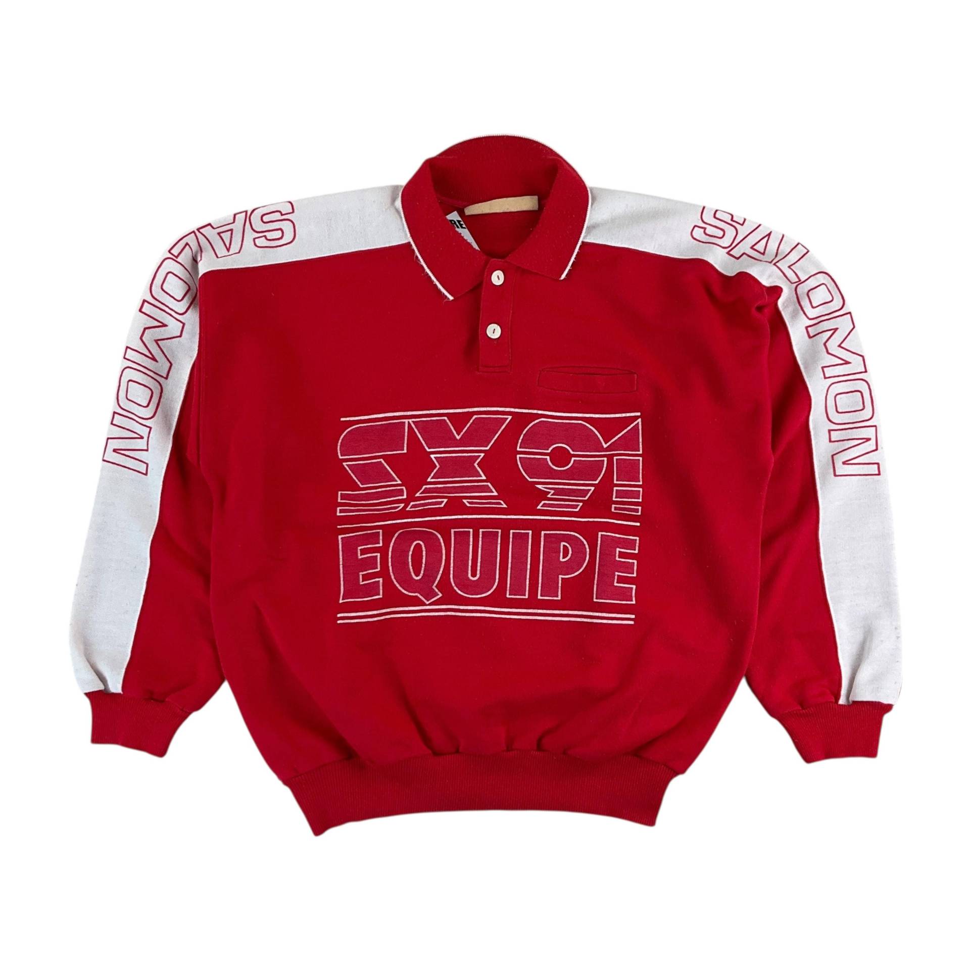 Vintage Salomon Sx91 Equipment Sweatshirt - Große Größe Männer Pullover Gebraucht von aloisstudio