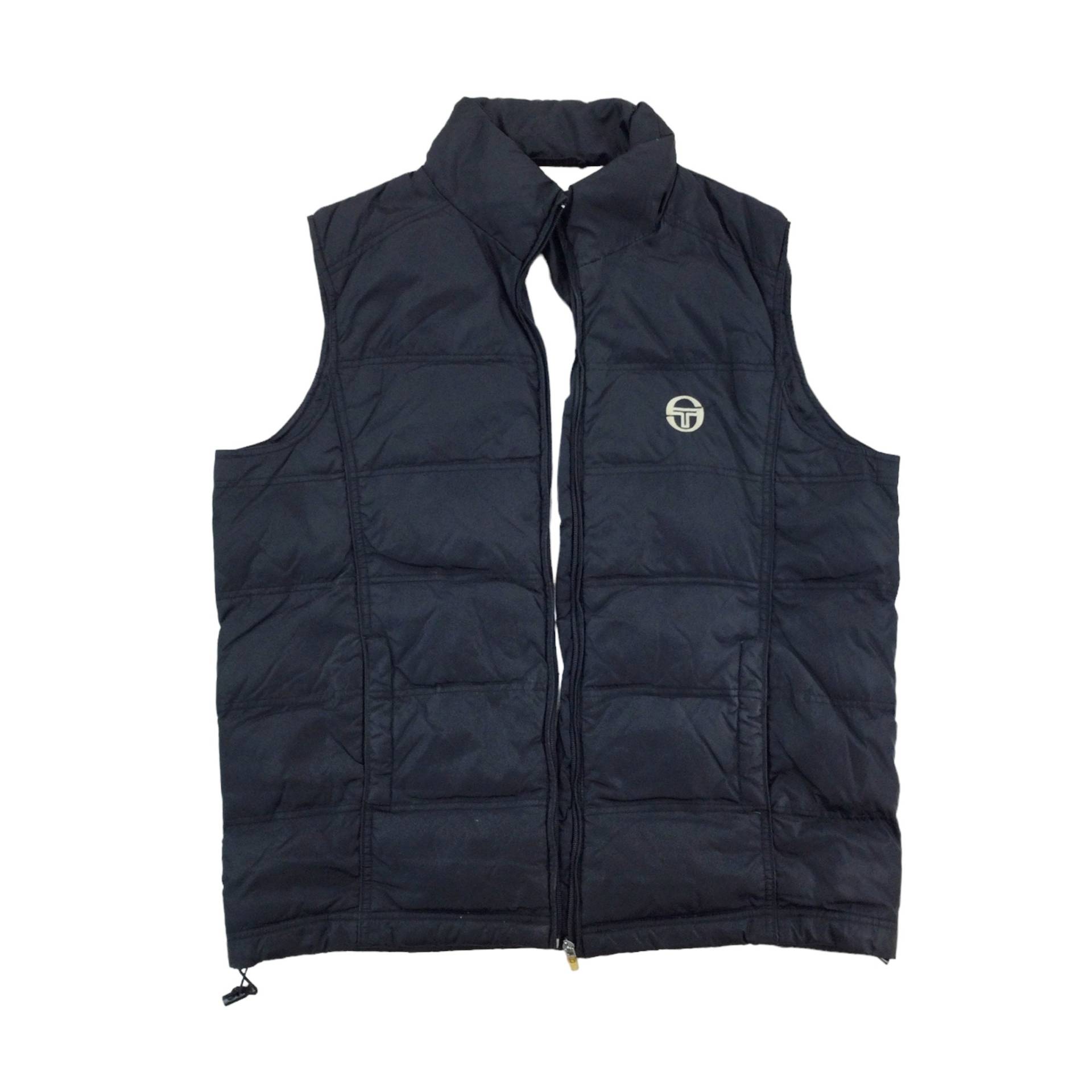 Vintage Sergio Tacchini Gilet - Große Größe Herren Weste Gebrauchter Bodywarmer von aloisstudio