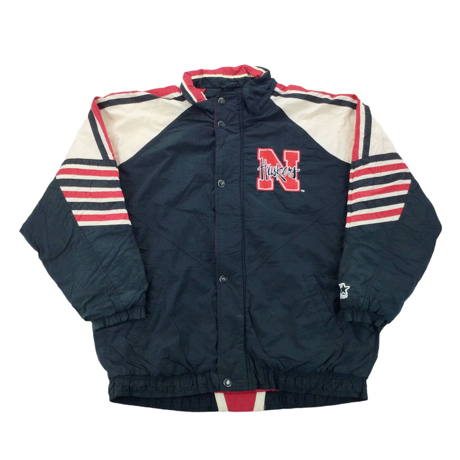 Vintage Starter Huskers 90Er Jahre Jacke - Große Größe Männer Mantel-Männliche Gebraucht von aloisstudio