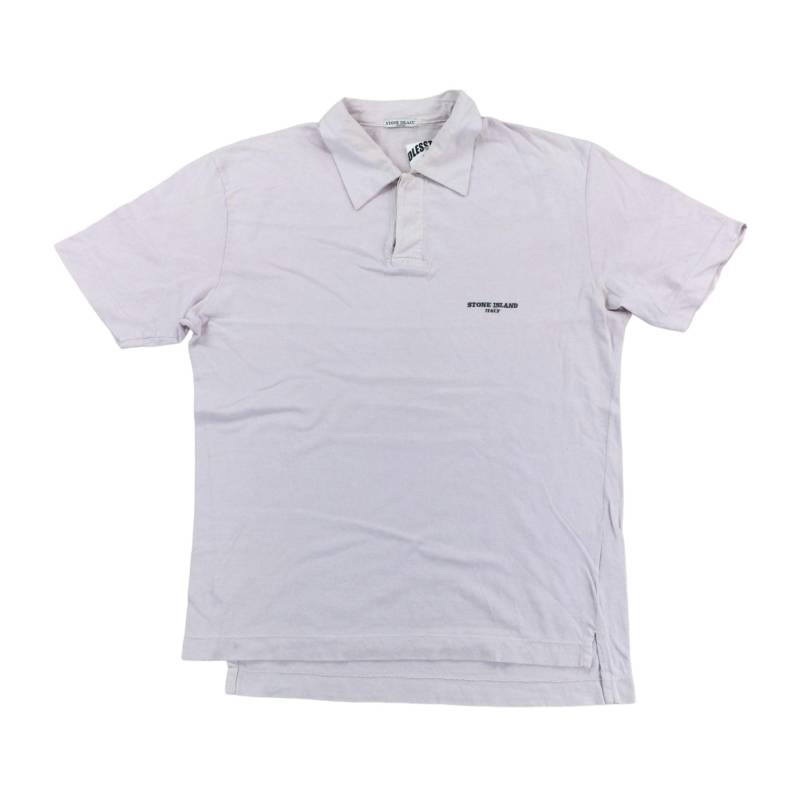 Vintage Stone Island Italien 90Er Jahre Poloshirt - Große Größe Männer Top Männlich Gebrauchtes von aloisstudio