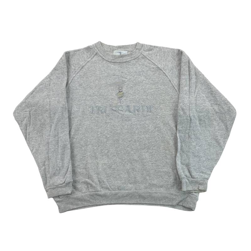 Vintage Trussardi 90Er Jahre Sweatshirt Spellout - Große Größe Männer Pullover Männlich Gebraucht von aloisstudio