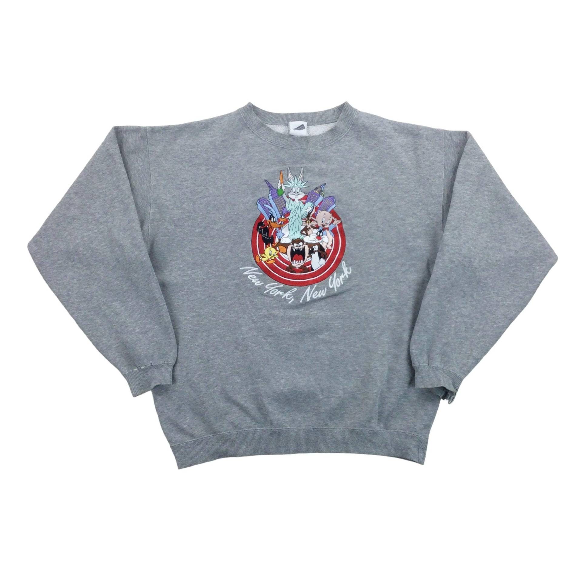 Vintage Warner Bros Nyc 90Er Jahre Sweatshirt - Kleine Größe Männer Pullover Gebraucht von aloisstudio