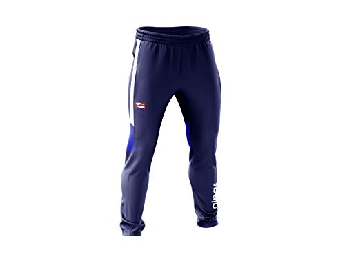 alpas Trainingshose/Jogginghose/Arbeitshose Dynamic für Herren Gr. S bis XXXL - 3 Farben lieferbar *NEU* Freizeithose, Farbe: Navy(Marine)/weiß, Größe: L von alpas