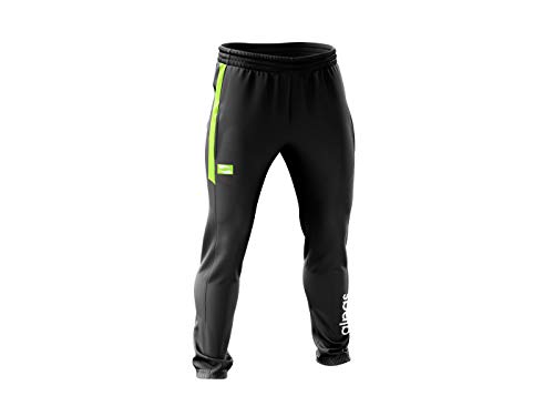 alpas Trainingshose/Jogginghose/Arbeitshose Dynamic für Herren Gr. S bis XXXL - 3 Farben lieferbar *NEU* Freizeithose, Farbe: schwarz/neon gelb, Größe: L von alpas