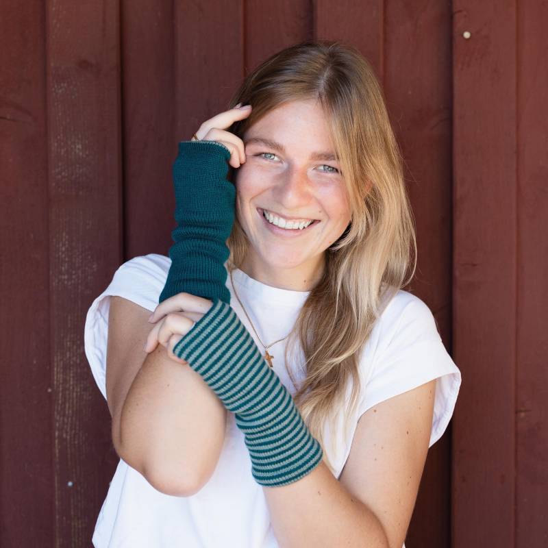 Merino Pulswärmer Zum Wenden "Modell Ulta" - Reine Merinowolle | Mulesingfrei von alpengoa