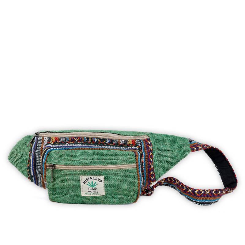 alpengoa Bauchtasche Hipbag aus Hanf und Baumwolle (Gheri Handwerk), mit traditionellem Gheri Handwerk von alpengoa