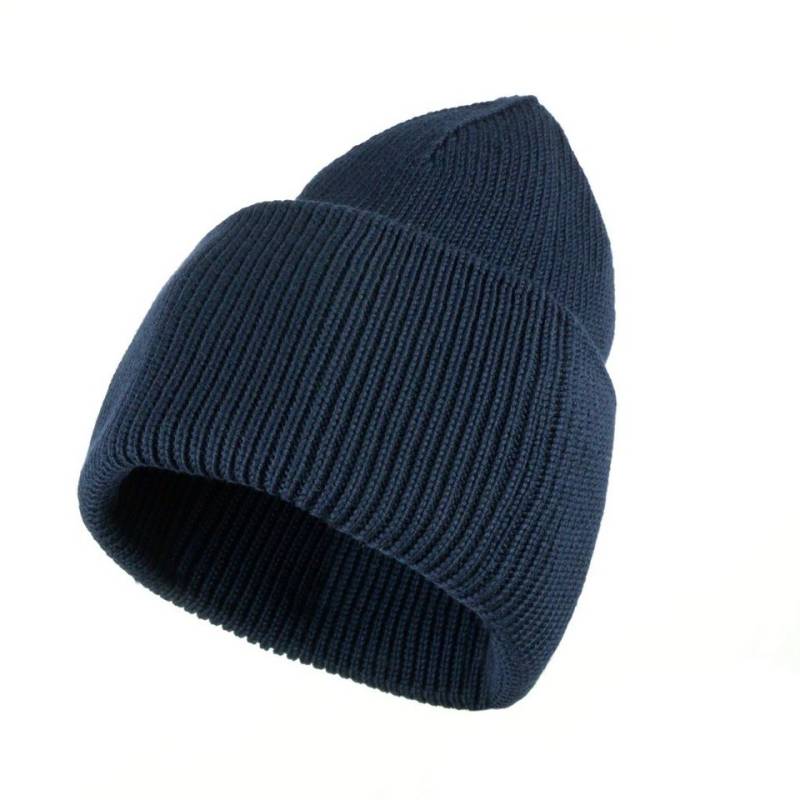 alpengoa Strickmütze Wollmütze aus Merinowolle mit hohem Umschlag Wolle von alpengoa