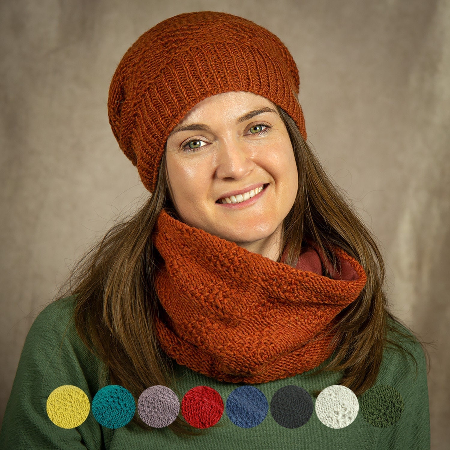 strick Loop Aus Wolle "Modell Nina" Komplett Mit Fleece Gefüttert - Schlauch Schal strick Loop Aus Wolle "Modell Nina" Komplett Mit Fleece Gefüttert - Schlauch Schal von alpengoa
