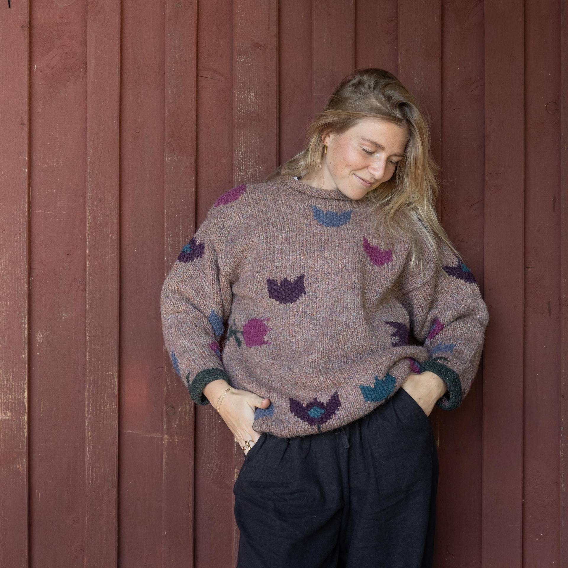 strickpullover Aus Reiner Schafwolle Modell Darosa Lilamix von alpengoa