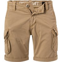 ALPHA INDUSTRIES Herren Cargoshorts braun Slim Fit von alpha industries