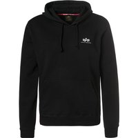 ALPHA INDUSTRIES Herren Hoodie schwarz unifarben von alpha industries