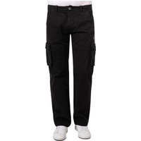 ALPHA INDUSTRIES Herren Cargohose Schwarz Baumwolle von alpha industries
