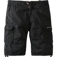 ALPHA INDUSTRIES Herren Cargoshorts schwarz Baumwolle von alpha industries