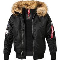 ALPHA INDUSTRIES Herren Jacken Schwarz Mikrofaser unifarben von alpha industries