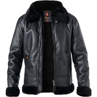 ALPHA INDUSTRIES Herren Jacke Schwarz Mikrofaser unifarben von alpha industries