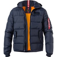 ALPHA INDUSTRIES Herren Steppjacke blau Mikrofaser unifarben ALPHA INDUSTRIES Herren Steppjacke blau Mikrofaser unifarben von alpha industries