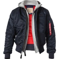 ALPHA INDUSTRIES Herren Blouson rot unifarben von alpha industries