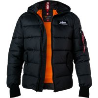 ALPHA INDUSTRIES Herren Steppjacke schwarz unifarben von alpha industries