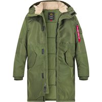ALPHA INDUSTRIES Herren Parka grün Nylon unifarben von alpha industries