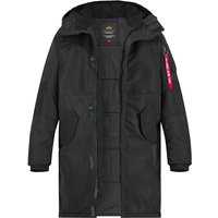 ALPHA INDUSTRIES Herren Parka schwarz Nylon unifarben von alpha industries