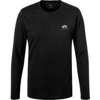 ALPHA INDUSTRIES Herren Longsleeve schwarz von alpha industries