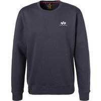 ALPHA INDUSTRIES Herren Sweatshirt blau unifarben von alpha industries