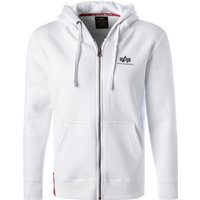 ALPHA INDUSTRIES Herren Pullover weiß unifarben von alpha industries