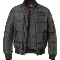 ALPHA INDUSTRIES Herren Steppjacke schwarz unifarben von alpha industries