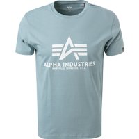 ALPHA INDUSTRIES Herren T-Shirt blau von alpha industries