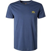 ALPHA INDUSTRIES Herren T-Shirt blau von alpha industries