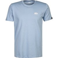 ALPHA INDUSTRIES Herren T-Shirt blau von alpha industries
