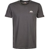ALPHA INDUSTRIES Herren T-Shirt grau von alpha industries